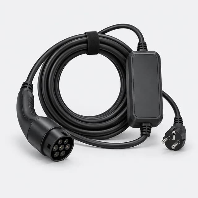 Portable electric vehicle charging cable