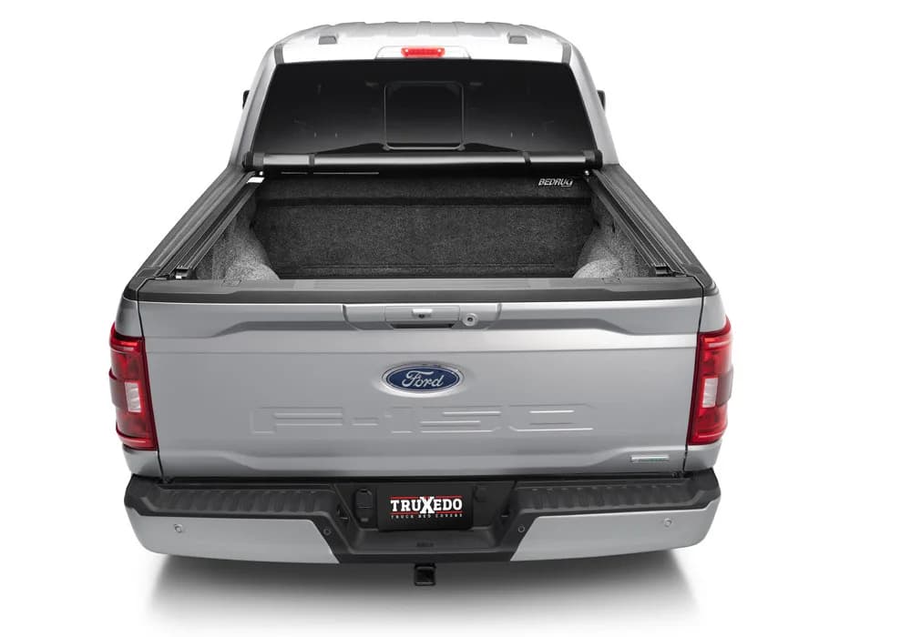 Representative TruXedo Pro X15 soft roll-up cover on a Ford truck
